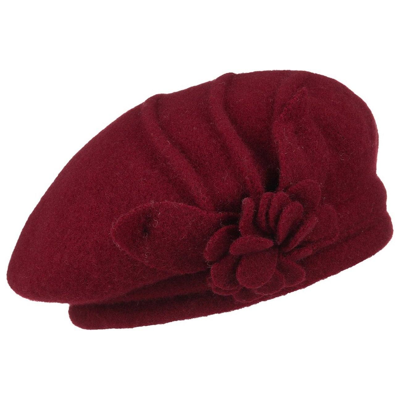 Wool Beret with Flower by McBURN 32,95