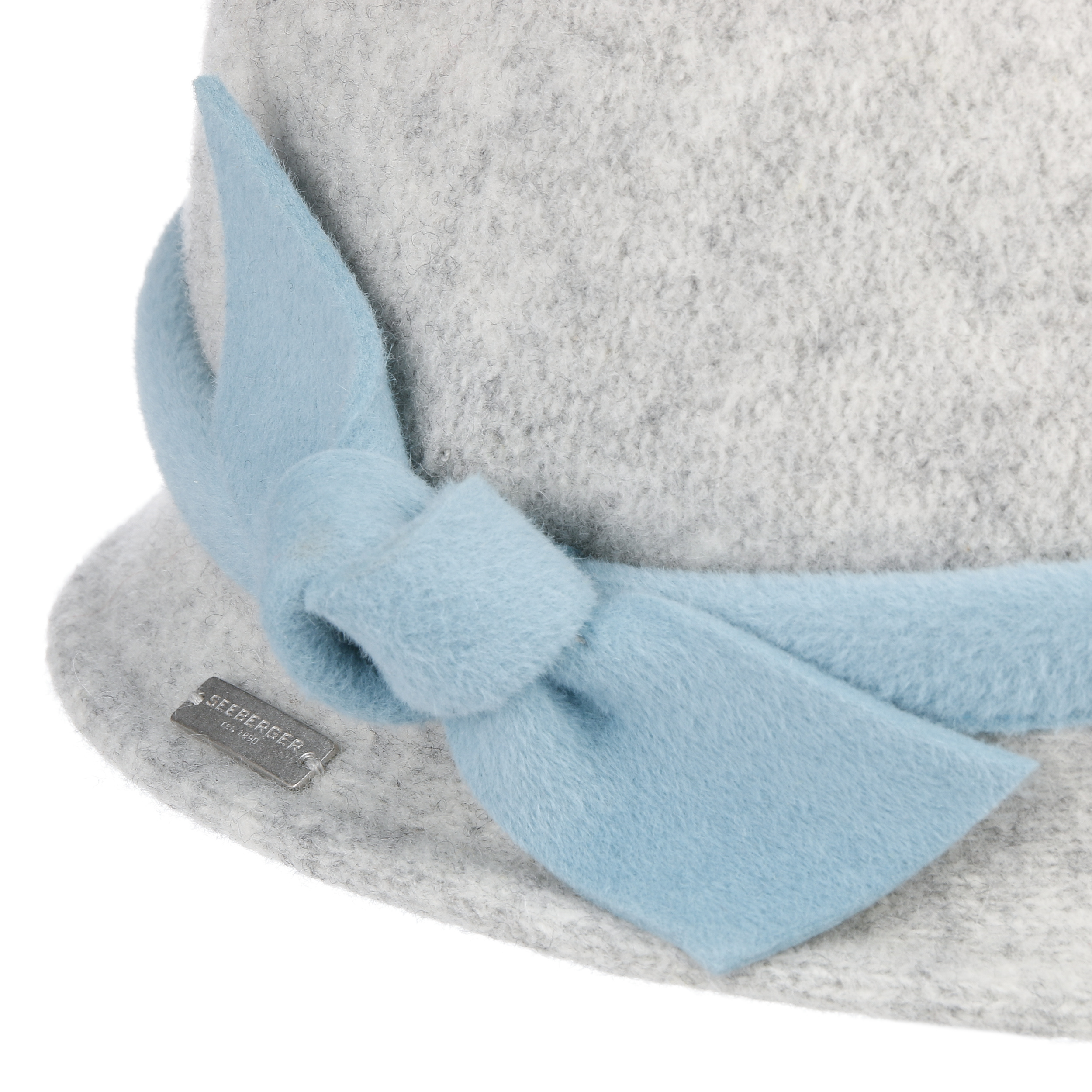 light blue cloche hat