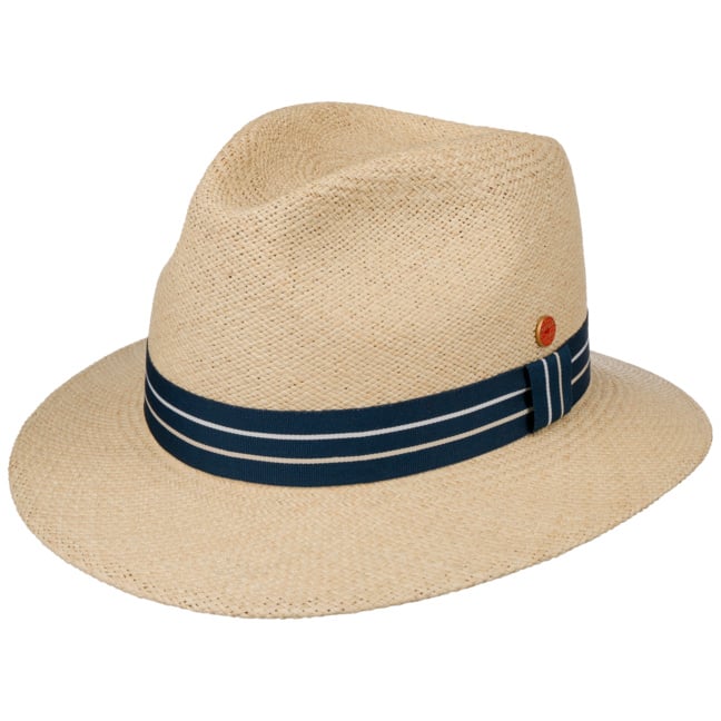 coloured panama hats