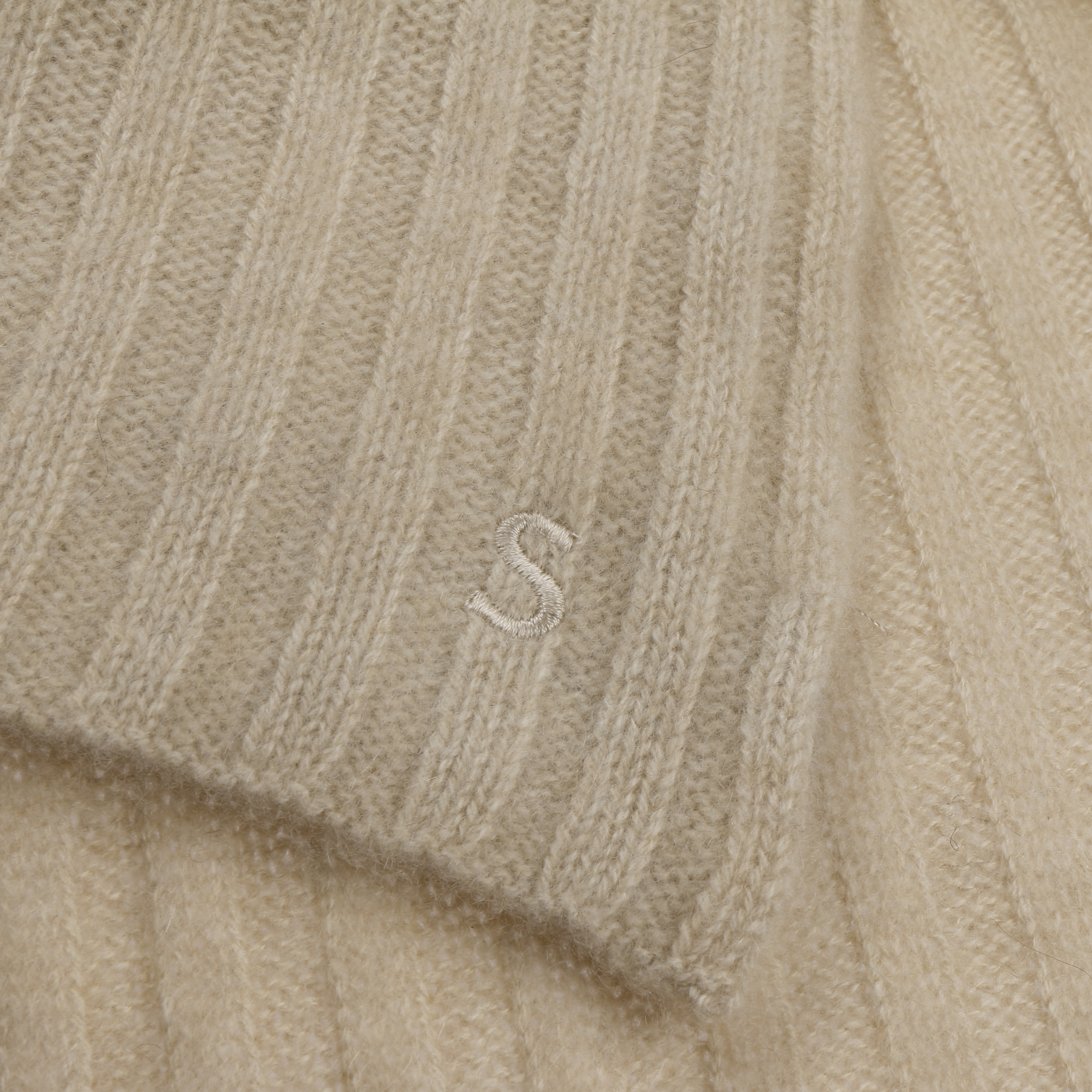 Stetson Yescott Sustainable Cashmere Scarf Oatmeal One Size