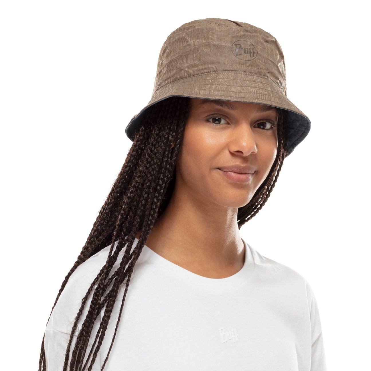 Zadok Blue Olive Bucket Reversible Hat by BUFF - 33,95