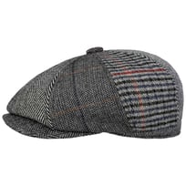 8 Panel Patchwork Flat Cap by Lipodo - 369,00 kr