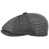 8 Panel Patchwork Flat Cap by Lipodo - 369,00 kr
