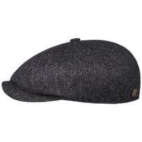 8 Panel Wool Herringbone Flat Cap by Balmoral - 959,00 kr