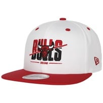 9Fifty White Crown Bulls Cap by New Era - 519,00 kr