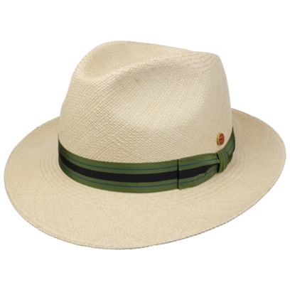 Albenga Green Stripes Panama Hat by Mayser - 207,95 &euro;