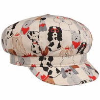 Allover Dogs Newsboy Cap by Lierys - 729,00 kr