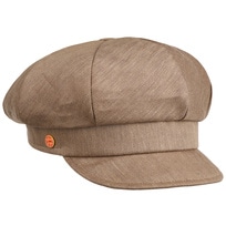 Anja Herringbone Linen Newsboy Cap by Mayser - 83,95 &euro;