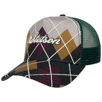 Argyle Check Trucker Cap by Stetson - 639,00 kr