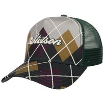 Argyle Check Trucker Cap by Stetson - 639,00 kr