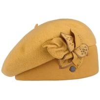 Beret i Tovet Ull med Blomst by Lierys - 1319,00 kr