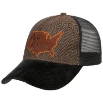 Black Brown Trucker Cap by King Kerosin - 389,00 kr