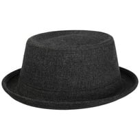 Black Denim Pork Pie Hat by Stetson - 92,95 &euro;