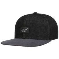 Black Denim Suede Cap by Reell - 499,00 kr