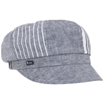 Blue Patchwork Newsboy Cap by Lipodo - 439,00 kr