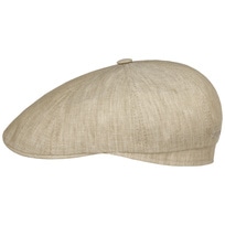 Bricksford 8 Panel Linen Flat Cap by Stetson - 123,95 &euro;