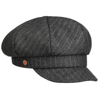 Camilla Pinstripe Newsboy cap by Mayser - 969,00 kr