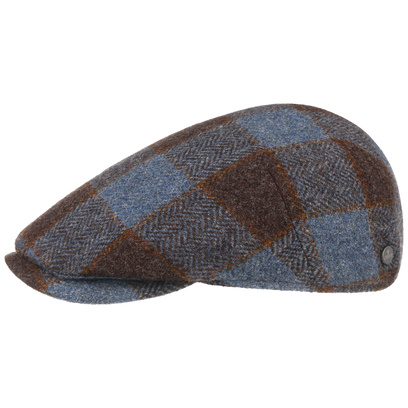 Capri Check Virgin Wool Flat Cap by Lierys - 83,95 &euro;