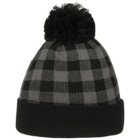 Checked Beanie Duskelue - 169,00 kr