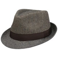 Classic Herringbone Trilby Stoffhatt by Lipodo - 439,00 kr
