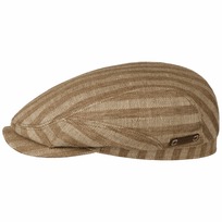 Coffee Dyed Barista Driver Flat Cap by Stetson - 1279,00 kr