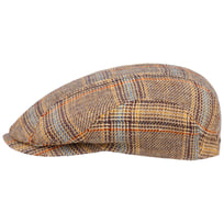 Colour Check Linen Flat Cap by Stetson - 43,95 &euro;