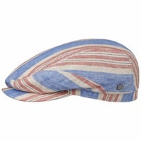 Colour Stripes Linen Flat Cap by Lierys - 729,00 kr