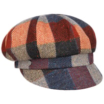 Coloured Herringbone Checks Newsboy Cap by Lierys - 969,00 kr