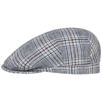 Classic 8 Panel Linen Flat Cap by Lierys -->