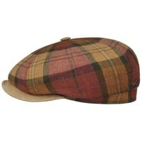 Denriva Check 8 Panel Flat Cap by JJ Hats - 1679,00 kr