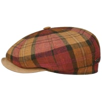 Denriva Check 8 Panel Flat Cap by JJ Hats - 1689,00 kr