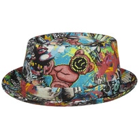 Fantasy Print Pork Pie Linen Hat by Lierys - 93,95 &euro;
