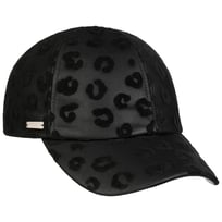 Faux Leather Leo Print Cap by Seeberger - 559,00 kr