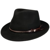 Fedora Hatt i Ullfilt med L�rb�nd by Lierys - 969,00 kr