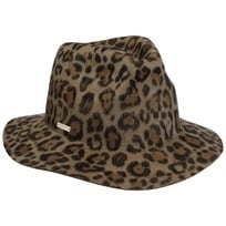 Fedora Ullhatt med Leopardm�nster by Seeberger - 1569,00 kr