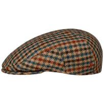 Fine Check Wool Flat Cap by Alfonso DEste - 1219,00 kr