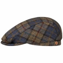 Frankie Soft Check Shetland Flat Cap by Mayser - 1199,00 kr