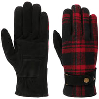 Goat Suede Woolen Check Hansker by Stetson - 1069,00 kr