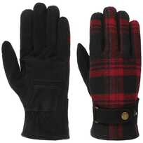 Goat Suede Woolen Check Hansker by Stetson - 1069,00 kr