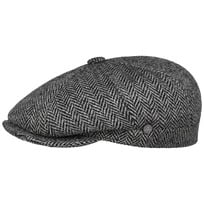 Harris Tweed Herringbone Flat Cap by Lierys - 1199,00 kr