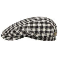 Harris Tweed Twotone Check Flat Cap by Stetson - 1609,00 kr