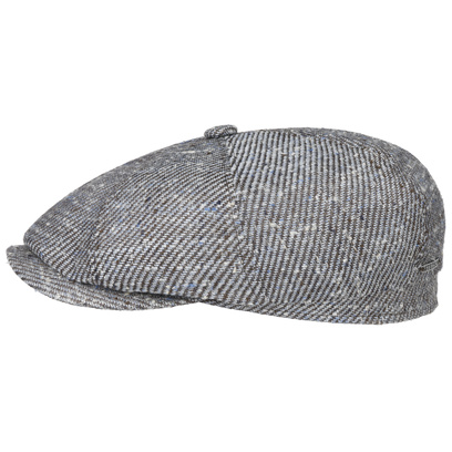 Hatteras Brown-Blue Flat Cap by Stetson - 186,95 &euro;