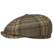 Hatteras Check Flat Cap by Stetson - 186,95 &euro;