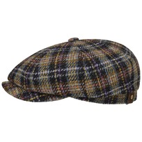 Hatteras Check Harris Tweed Flat Cap by Stetson - 1499,00 kr