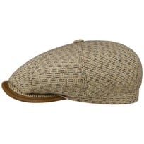 Hatteras Cotton Mix Structure Flat Cap by Stetson - 1719,00 kr