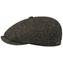 Hatteras Dark Herringbone Flat Cap by Stetson - 1609,00 kr
