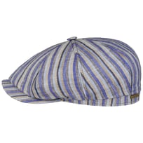 Hatteras Docado Stripe Flat Cap by Stetson - 1069,00 kr