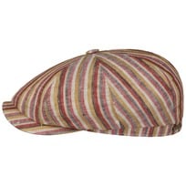 Hatteras Docado Stripe Flat Cap by Stetson - 1069,00 kr