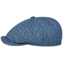 Hatteras Embroidered Denim Flat Cap by Stetson - 1289,00 kr