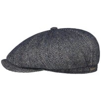 Hatteras Heavy Twotone Twill Flat Cap by Stetson - 1389,00 kr